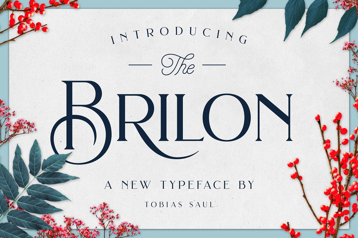 Пример шрифта Brilon